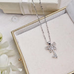 Load image into Gallery viewer, The Key to Freedom - Celtic Butterfly Key Pendant Necklace