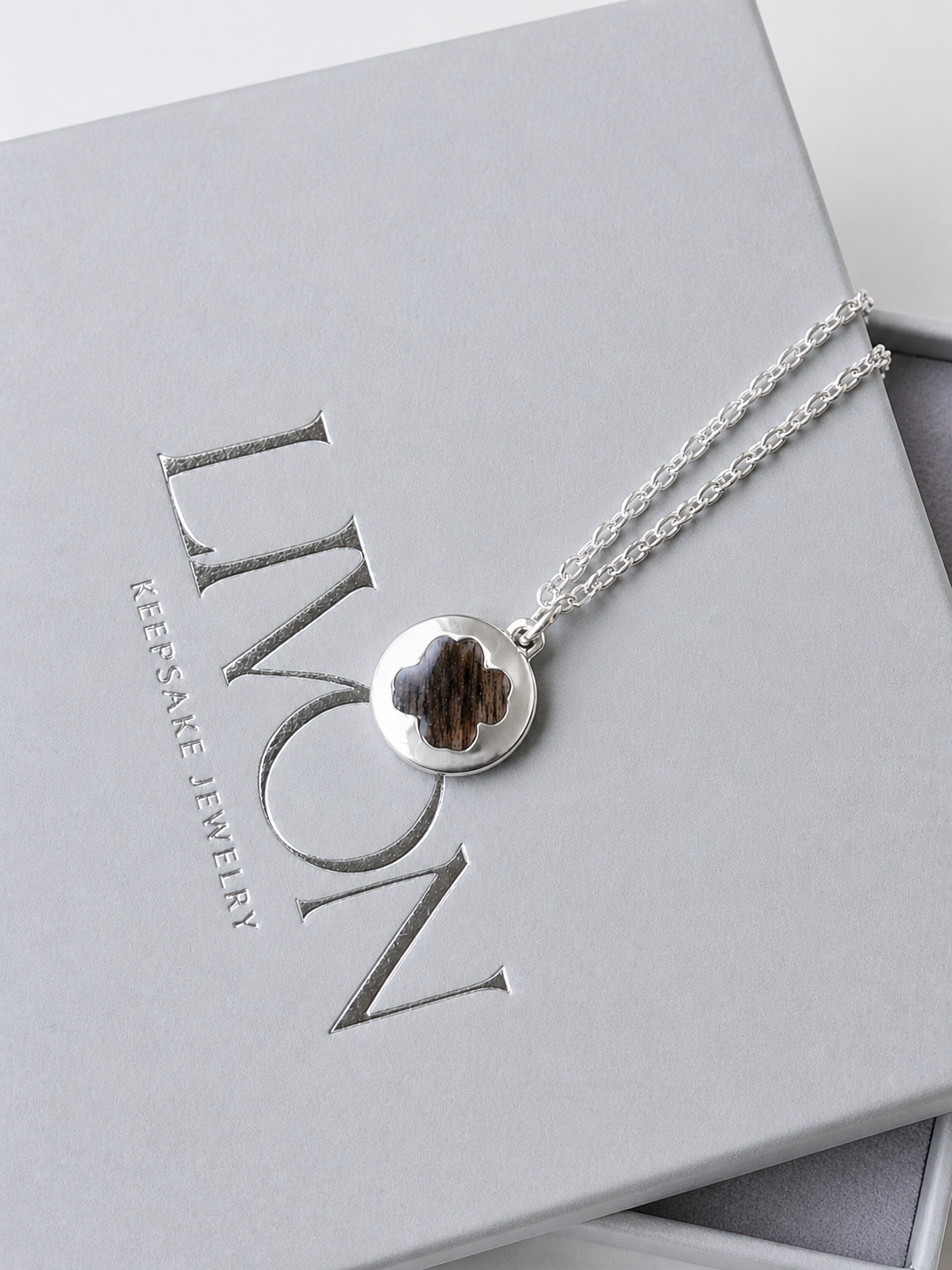 Luck of Fur - Sterling Silver Memorial Necklace - Custom Fur Ash Keepsake