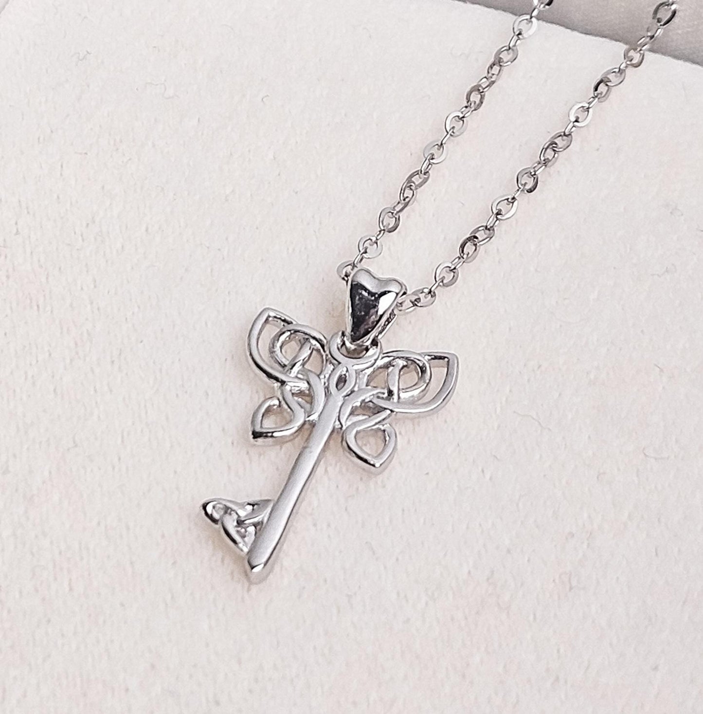 The Key to Freedom - Celtic Butterfly Key Pendant Necklace