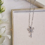 Load image into Gallery viewer, The Key to Freedom - Celtic Butterfly Key Pendant Necklace

