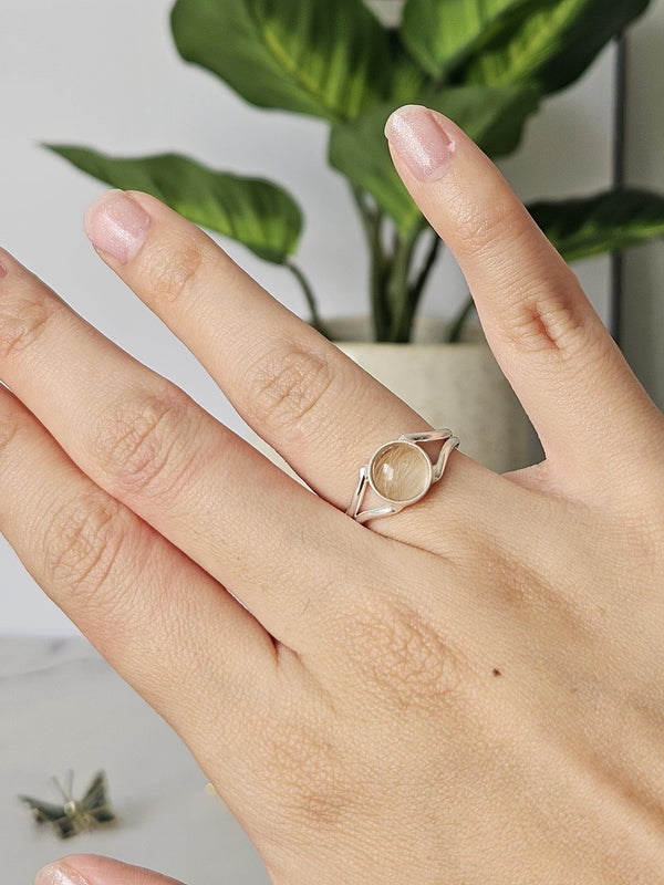 Custom Pet Fur Memorial Ring – Sterling Silver Keepsake Jewelry