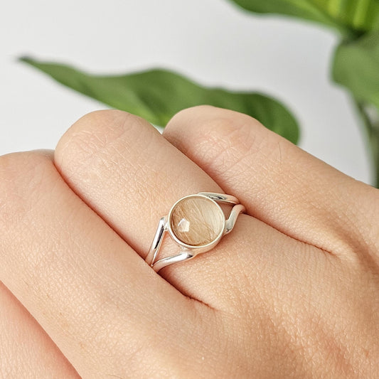 Custom Pet Fur Memorial Ring – Sterling Silver Keepsake Jewelry