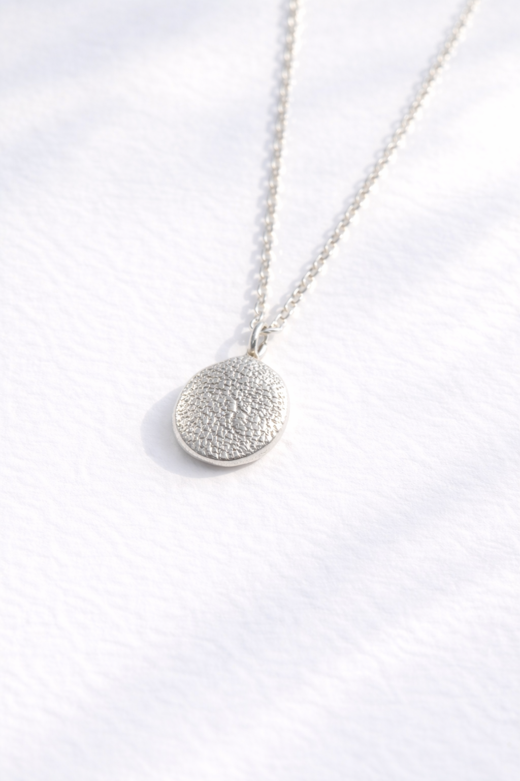 LINK- Petite Pet Nose and Finger Print Necklace – Dog or Cat Nose Impression, Memorial Jewelry